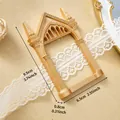 Vintage European golden embossed resin decorative photo frame with size labels 9.5x6.5cm - Shield Shape / A63-Retro Gold