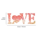Roze gradiënt LOVE letter tafeldecoratie voor bruiloft sfeer 20.2cm - LOVE Letter Ornament (Bladgoud Roze Steen) / Roze Steen Bladgoud