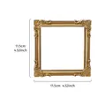 Vintage gold embossed square display frame with 4.52-inch dimensions for jewelry props - Antique Gold Style (Prop H)