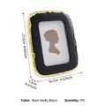 Cornice vintage in resina oro nero con indicazioni delle dimensioni - 21,5 cm - Piccolo (10x15cm) / Rettangolare (X26001)