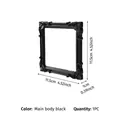 Black European style relief square picture frame for jewelry photography props - Pure Black Style (Prop H)