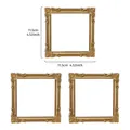 Golden ornate square relief photo frame props for jewelry display 11.5cm 4.52inch size - Antique Gold Style (Prop H) / 3 Pieces/Pack