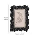 Retro black and gold daisy 3D flower photo frame desktop ornament, 18.5 x 13.5 cm - 3x5 / Black & Gold