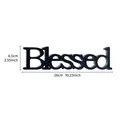 Creative black Blessed alphabet sign ornament for wedding and Valentines Day decor - Black