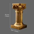 Columna romana dorada vintage para fotografía soporte de exhibición con medidas - Extra grande / Dorado