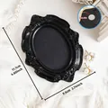 Vintage black magnetic mini photo frame 11.7x9.5cm for DIY decor - Classic Rectangle Style (A61)