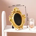 Ornate vintage golden photo frame in 10x13cm size for elegant desktop decoration - Relief Rectangle (A59) / 10x13cm