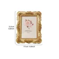 Cadre photo baroque doré élégant pour images 5x7 pouces, décoration de maison chic - Or / 7"