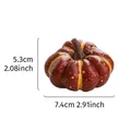 Mini zucca artificiale dipinta in schiuma per decorazioni festive - Taglia L / Zucca in Schiuma Rosso Marrone Grande