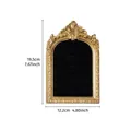 Vintage gold arched velvet frame organizer for ring and earring jewelry store display - 4x6 Inch (19.5x12.2cm) / Gold Vintage Frame - Black Velvet