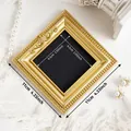 Mini cornice per foto quadrata oro vintage 11cm per decorazione parete - A64 Oro Appendibile (Esterno 11x11cm)