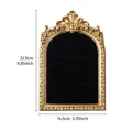 Professional vintage golden arched jewelry display frame with black velvet ring slots - 5x7 Inch (22.5x14.5cm) / Gold Vintage Frame - Black Velvet