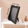 Mini marco de fotos negro vintage para decoración DIY y accesorios fotografía - Tamaño 11.5cm