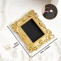 Viktorianischer Vintage-Gold-Miniaturrahmen Foto-Requisite mit 10x8cm Größenangaben - Barock Rechteckrahmen (A60) / Klein (10x8cm)