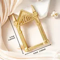 Cornice ad arco gotico vintage in foglia d'oro altezza 9.7cm per scenografia - Stile Arco Gotico (A63)