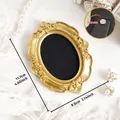 Eleganter goldener ovaler Fotorahmen im viktorianischen Vintage-Stil für Requisiten - Luxus Ovaler Rahmen (A61)