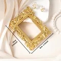 Cornice per foto in stile barocco francese decorata in foglia d'oro vintage 8x10cm decoro - Stile Rettangolo Piccolo Classico (A60)