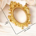 Cornice ovale vintage in foglia d'oro per foto e decorazione da tavolo molto elegante. - Stile Ovale Grande Vintage (A59)