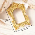 Elegante cornice per foto in miniatura vintage in foglia d'oro stile francese per decorazione - Stile Intagliato ad Arco Alto (A56)