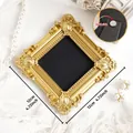 Vintage Victoria Stil Gold Mini Fotorahmen für Fotografie Requisiten, 4.72 Zoll Größe - Barock Rautenrahmen (A55)