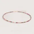 Natural multicolored tourmaline beaded choker necklace with 14K gold filled clasp - 5A Tourmaline Clavicle Necklace / Extension Chain Included / Colorful