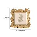 Vintage Französischer goldener Gänseblümchen-Harzrahmen 16,5cm x 16,5cm für Deko - Gold-4x 4inch