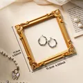 Accessoire de cadre carré doré rétro européen pour photo bijoux 11,5 cm - Style H - Or