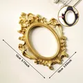 Vintage 3-inch gold magnetic photo frame for fridge, baroque 13x10cm photo display - Classic Rectangle / Gold