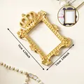 Vintage gold crown magnetic photo frame for fridge decoration, 11x7.5cm variant - Crown Arch / Gold