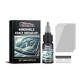 Professional windshield crack repair kit with 20ml liquid, curing films and razor blade. - 20ML + Blade + 5 Curing Films
