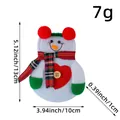 Portaposate natalizio a pupazzo di neve in feltro con cuore, misura 13x10x1cm, 7g. - Portaposate Pupazzo di Neve Cuore (O1-27)