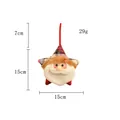Handmade plush Santa Claus star ornament for Christmas tree decoration measuring 15cm - Santa Claus