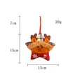 Reindeer Christmas plush star pendant, 15x15cm size with 29g weight details - Elk Style