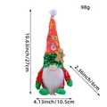 Christmas gingerbread man faceless gnome doll with red sequin hat and dimensions 27cm - Male Style / Sequin Gingerbread Figurine Male Style (C2-24)