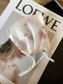 Masque de protection solaire respirant à imprimé floral avec boucles d'oreilles - Taille unique / Pivoine Rose