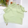 Light green breathable sun protection mask scarf with magnetic buttons for neck protection - 50*50CM / Light Green (44#)
