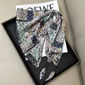 Bohemian floral pattern silk waist scarf for elegant and versatile styling. - Bohemian Patchwork Print Style (款式-77)