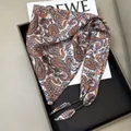Luxury paisley printed silk triangle scarf waist wrap with decorative beaded tassel ends - Bohemian Orange and Purple Paisley (Style-10)