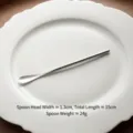 Sleek silver 304 stainless steel coffee stirring spoon with a polished mirror finish - Mirror Short Handle (15cm) Silver / 15cm