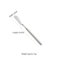 Nordic style 304 stainless steel butter knife with elegant cream white handle design - Butter Knife (Baiyue) / 19.4cm*1.9cm / Cream White