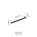 Small silver 304 stainless steel chopstick rest holder for dinner tables, 8cm long - Small (With Slot) / 8x1x1cm / Silver