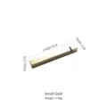 Small gold 304 stainless steel chopstick rest and spoon holder with slot 8cm length - Small (With Slot) / 8x1x1cm / Gold