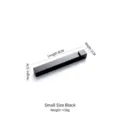 Minimalist small black 304 stainless steel chopstick rest holder for modern dining table - Small (With Slot) / 8x1x1cm / Black