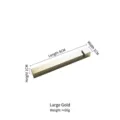 Soporte grande de acero inoxidable dorado para palillos y cuchara, 9x1x1cm - Grande (Con Ranura) / 9x1x1cm / Dorado