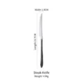 Premium 304 stainless steel steak knife with a weathered sand-blasted finish texture - Steak Knife