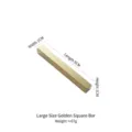 Large gold stainless steel square bar chopstick rest and cutlery holder for dining - Square Bar Style / Large (9cm) / Gold