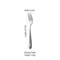 High quality 304 stainless steel dinner fork with vintage snowflake sand matte finish - Dinner Fork