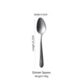 304 stainless steel dinner spoon with sandblasted matte finish, length 21.3cm - Dinner Spoon