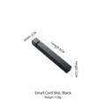 Matte black small 304 stainless steel chopstick rest and knife holder with slot - With Slot Style / Small (8cm) / Black
