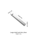 Silver 304 stainless steel chopstick rest with slot for dining table - With Slot Style / Large (9cm) / Silver